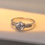 1 carat moissanite diamond ring