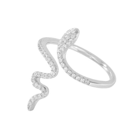 silver snake ring