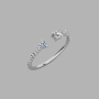 Split Pear Ring 925 Sterling Silver