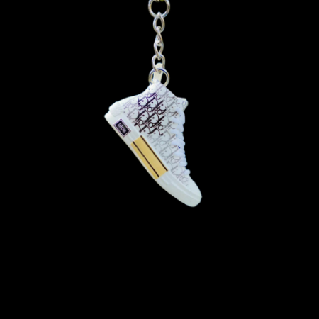 3D Sneaker Keychain Dior B23 White