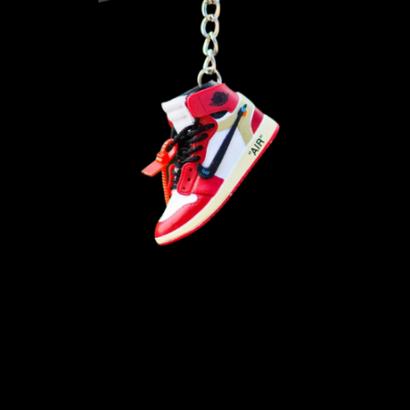 3D Sneaker Keychain AJ1 OW Chicago