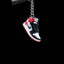 3D Sneaker Keychain AJ1 Black Toe