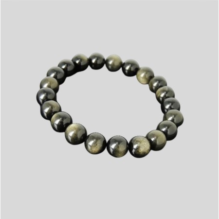 Gold Sheen Obsidian Braclet