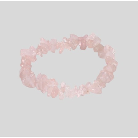 Rose Quartz Chip Bracelet