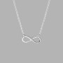 S925 Sterling Silver Infinity Necklace